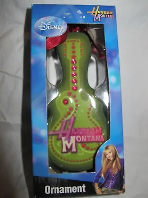 Disney Hannah Montana Green Guitar Holiday Ornament Christmas Miley Cyrus NEW • $9.44
