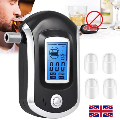 £7.99 • Buy Polices Digital Breath Alcohol Analyzer Tester LCD Breathalyzer Test Detector UK