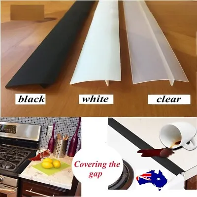 $10.02 • Buy Silicone Kitchen Stove Counter Gap Cover Oven Guard Spill Easy Clean Seal Filler