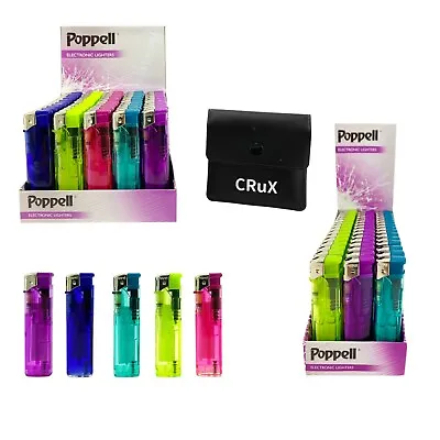 £13.49 • Buy Poppell Electronic Lighters With Free Crux Lighter Holder Or Ashtray 