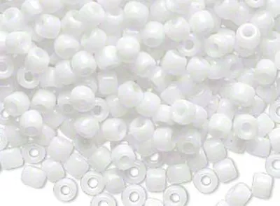 200 Pure White Matsuno # 6 Glass Seed Beads • $1