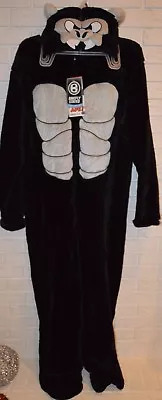 Men's Ape Monkey One Piece Hoodie Pajama Lounge Sleep Suit Sizes S M L XL 2X • $29.99