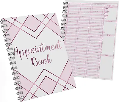 £22.68 • Buy Undated Appointment Book Salons15mins Intervals Large A4 Size Beauty Salon Diary