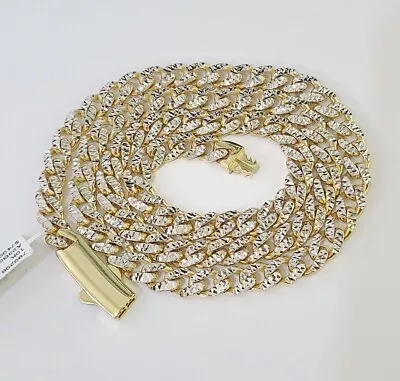 Real 10k Royal Monaco Chain 8mm Diamond Cut 18-26 Inches Yellow Gold • $1589