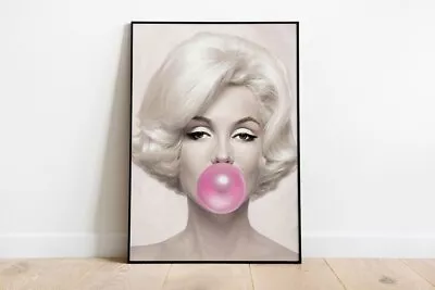 Marilyn Monroe Buble Gum Poster Premium Quality Choose Your Size • $21.52