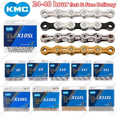 KMC 8/9/10/11/12 Speed L/EL/SL Chain Stretch-Proof Links For Campy SRAM Mountain • $46.99