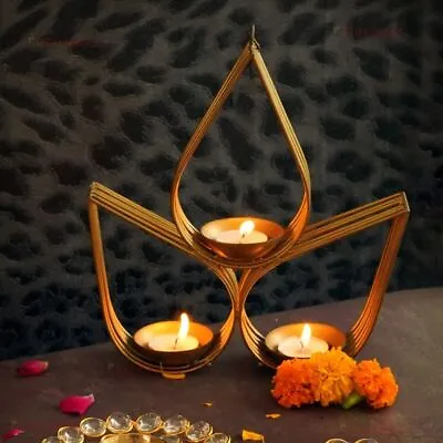 Metal Wall Decorative Hanging Tealight Candle Holder For Balcony Living Room • £46.46