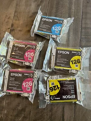 Epson 126XL 5 Pk Ink Cartridges - 1 Cyan 2 Magenta 2 Yellow  • $5