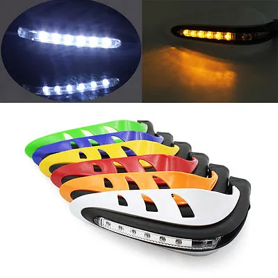 7/8  Dirt Bike Dirtbike ATV Motorcycle Brush Bar Hand Guards Handguard Led Light • $16.99