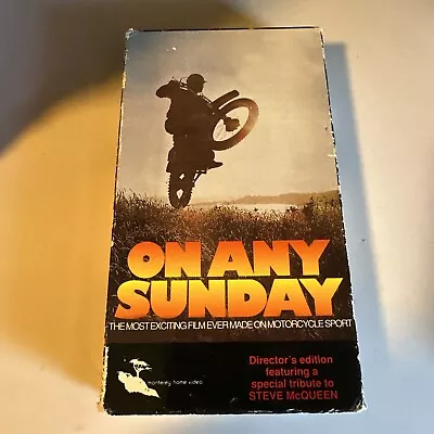 On Any Sunday VHS 1997 Director's Edition Steve McQueen Motocross  • $10