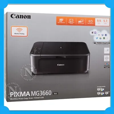 Canon MG3660-BK Wireless Color MFP Printer+Duplex+AirPrint W/PG640/CL641 Ink Set • $118