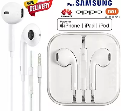£1.29 • Buy Earphones For Apple IPhone 6 6s Plus 5s IPad Headphones Handsfree With Mic 3.5MM