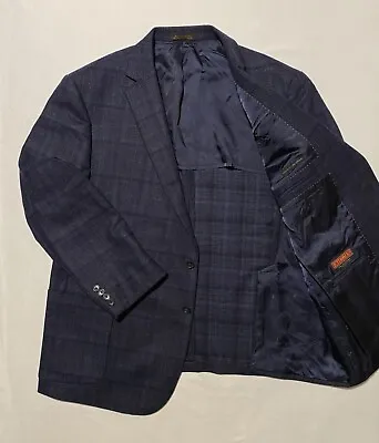 Jos A Bank Reserve Tailored Fit Halflined Wool & Cashmere Men Sport Coat 50R EUC • $125