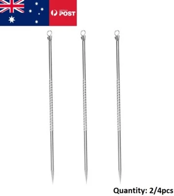 $2.75 • Buy 2/4 Pcs Blackhead Remover Extractor Needle Comedone Pimple Acne Pore Blemish