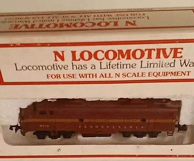 Vintage N Scale Bachmann Pennsylvania New F9 Diesel Locomotive Original Owner! • $25