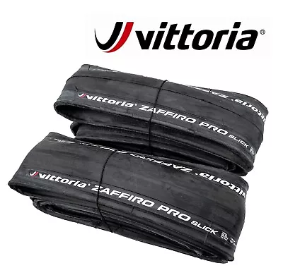 2 X Vittoria Zaffiro Pro Slick 700x25C Bicycle Road Bike Tire Tyres  • $51.20