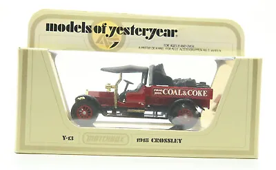 Matchbox Models Of Yesteryear Y13 - 1918 Crossley - Evans Bros. Coal & Coke • £3.51