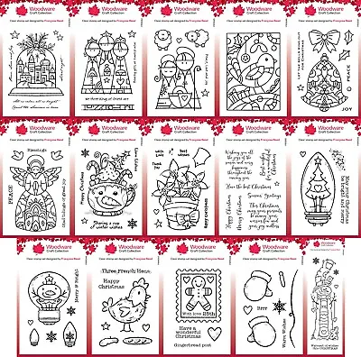 £4.50 • Buy Woodware Christmas Festive Clear Stamps - By Francoise Read Creative Expression