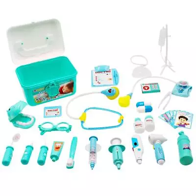 30PCS Role Play Dentist Surgeon Vet Medical Kit W/Light Sound Toys Gift For Kids • £23.99