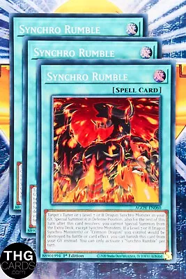 Synchro Rumble AGOV-EN060 1st Edition Super Rare Yugioh Card Playset • £1.99