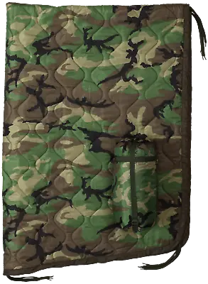 $41.99 • Buy USGI Military Style All Weather Poncho Liner / Woobie Blanket In Woodland Camo