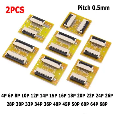 2Pcs FPC/FFC Flexible Flat Cable Extension Board 0.5 Mm Pitch 4-68 Pin Connector • $3.74