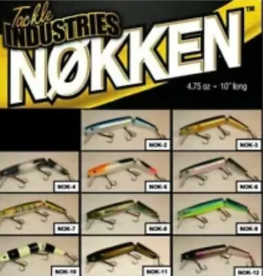 MAGNUM 10 Nokken Musky Lure Peacock Largemouth Bass Striper Pike Muskie Rod Reel • $16.99