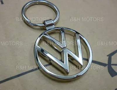 New Genuine Metal Volkswagen Emblem Keyring Chrome  000087010bn • $11.21