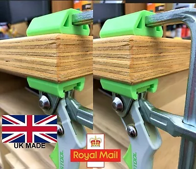 £6.99 • Buy 2x Pair Straight Flat Clamp Adapters Festool Quick Grip Carpentry Craft TB SAVE
