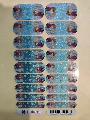 🌟Jamberry Nail Wrap Full Sheet Nail Stickers - Disney Frozen In Time Elsa Anna • $9