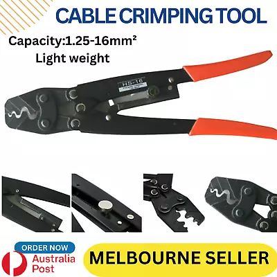 1.25-16mm² Wire Crimper Cable Plier Terminal Anderson Plug Lug Crimping Tool AU • $25.03