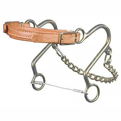 REINSMAN 964L Little S Leather Nose Versatile 6  Cheeks Stage B Hackamore Bit • $99.99