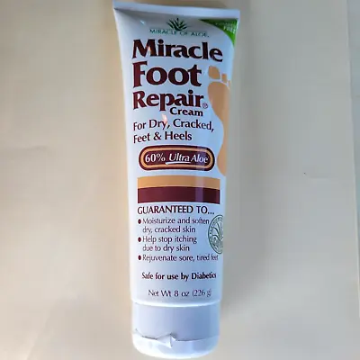 Miracle Foot Repair Cream From Miracle Of Aloe With 60% UltraAloe 8 Oz • $14.99