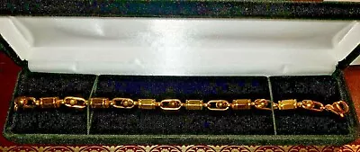  Baraka & Sauro Style Designers Links Gold Tone   8  Bracelet  • $199.99