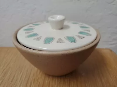 Metlox Atomic Sugar Bowl & Lid Poppytrail Navajo Mid Century Design  • $39.95