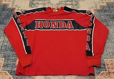 Vintage Fox Honda Team Racing Motocross Long Sleeve Jersey Supercross - Small • $150