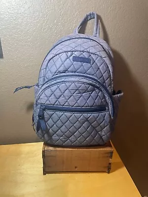 VERA BRADLEY Backpack Book Bag - Denim Moonlight Navy Blue  Quilted • $24.50