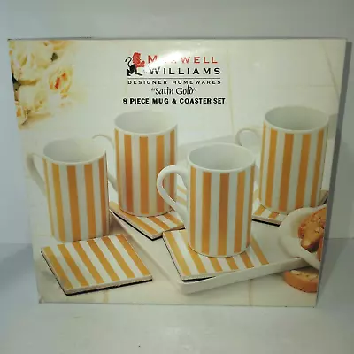 Maxwell & Williams 8-Piece Mug  & Coaster Set In Box  New In Open Box • $12.96