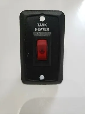 NEW SIGMA POLAR  Black RED ILLUMINATED TANK HEATER SWITCH 12 VOLT RV CAMPER BOAT • $14.99