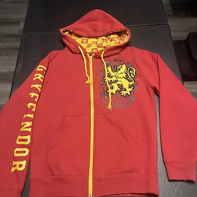 Harry Potter Jacket Small Red Men Gryffindor The Wizarding World Full Zip Hoodie • $20