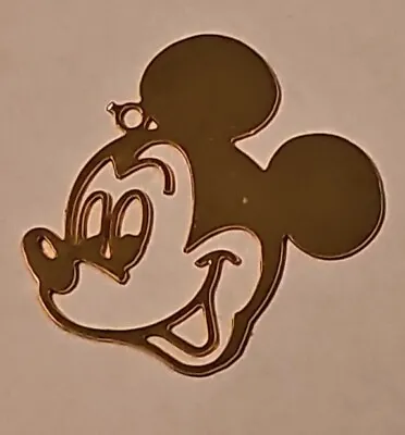 Disney Mickey Mouse Gold Tone Pendant/Charm • $11.99