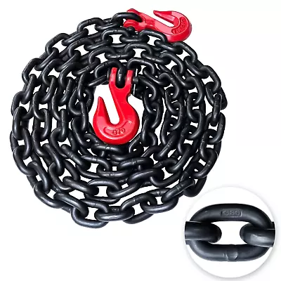 G80 Binder/Safety Chain 3/8 Inch X 10 Foot Transport Binder Chain With Clevis Gr • $76.99