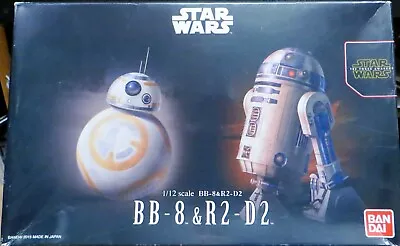 Bandai BB-8 & R2-D2 Set 1/12 Scale Plastic Model Kit Star Wars Force Awakens • £44