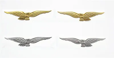 Moto Guzzi Eagle Embles Sticker 3d Sticker F 3d Stikcer Silver+gold 2 Pairs • $16.80