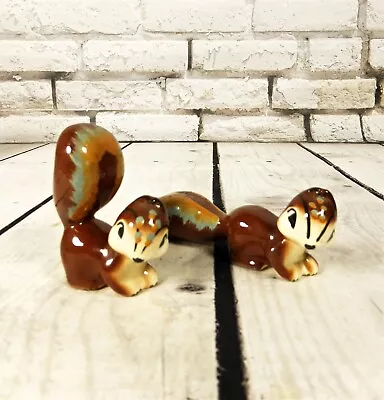 VTG Robert Simmons California Pottery Whisky & Frisky Chipmunk Figurines 1950s • $19.98