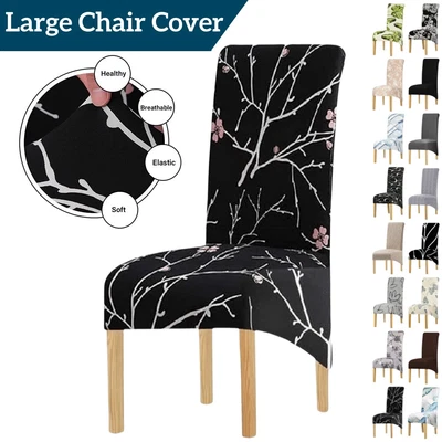 Stretch XL Dining Chair Covers Seat Slipcover Spandex Removable Wedding Cover • $11.39