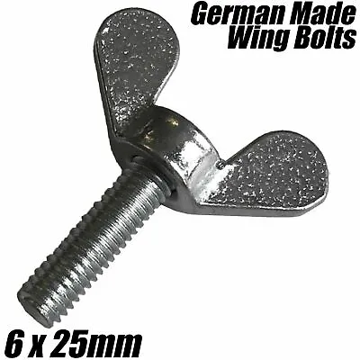 M6 M8 German Made Wing Nut Bolts Butterfly Screw Wingbolt Fasteners DIN 316 • £103.93