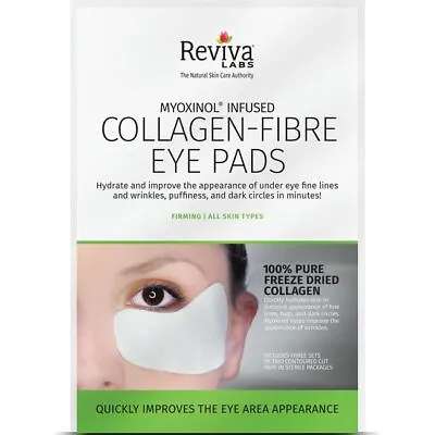 Reviva Labs Collagen-Fibre Eye Pads 6 Ct • $17.33