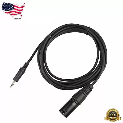 6ft XLR 3-Pin Male To 3.5mm 1/8  Stereo Plug Shielded Microphone Mic Cable TRS   • $5.38