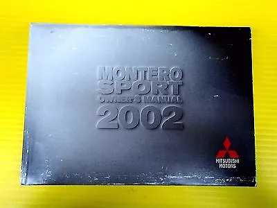 Montero Sport 02 2002 Mitsubishi Owners Owner's Manual OEM • $26.13